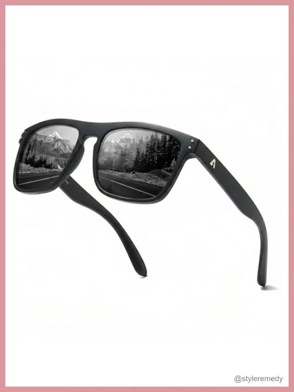 Polarized TAC Lens Sunglasses for Men, Oversized Square Frame UV400